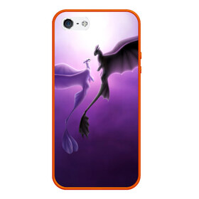 Чехол для iPhone 5/5S матовый с принтом как приручить дракона , Силикон | Область печати: задняя сторона чехла, без боковых панелей | light fury | night fury | беззубик | дракон | как приручить дракона | ночная фурия