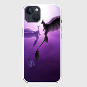 Чехол для iPhone 13 с принтом как приручить дракона ,  |  | light fury | night fury | беззубик | дракон | как приручить дракона | ночная фурия
