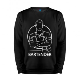 Мужской свитшот хлопок с принтом Bartender , 100% хлопок |  | bar | barman | bartender | бармен | бартендер | бутылки | виски | день бармена | мужчина | надпись | подарок бармену | рисунок | человек | шейкер