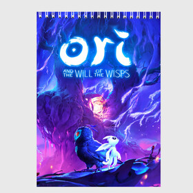 Скетчбук с принтом Ori - And The Will Of The Wisp , 100% бумага
 | 48 листов, плотность листов — 100 г/м2, плотность картонной обложки — 250 г/м2. Листы скреплены сверху удобной пружинной спиралью | game | indie | ori | игра | инди | квест | платформер