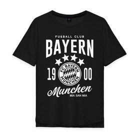 Мужская футболка хлопок Oversize с принтом Бавария , 100% хлопок | свободный крой, круглый ворот, “спинка” длиннее передней части | bayern | fc bayern munchen | fcb | бавария | бундеслига | германия | мюнхенская бавария | форма | футбол | футболист | футбольная | футбольный клуб | футбольный клуб бавария мюнхен