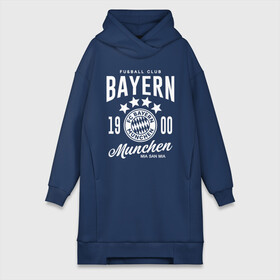 Платье-худи хлопок с принтом Бавария ,  |  | bayern | fc bayern munchen | fcb | бавария | бундеслига | германия | мюнхенская бавария | форма | футбол | футболист | футбольная | футбольный клуб | футбольный клуб бавария мюнхен