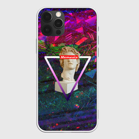 Чехол для iPhone 12 Pro Max с принтом Memesis , Силикон |  | memesis | retrowave | vaporwave | webpunk | вебпанк | вэйпорвэйв | мемесис | ретровэйв