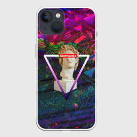 Чехол для iPhone 13 с принтом Memesis ,  |  | memesis | retrowave | vaporwave | webpunk | вебпанк | вэйпорвэйв | мемесис | ретровэйв