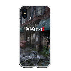 Чехол для iPhone XS Max матовый с принтом DyingLight2 , Силикон | Область печати: задняя сторона чехла, без боковых панелей | baggie | dying light | game | good night good luck | survival horror | techland | the following | zombie | багги | зараженные | зомби | игры