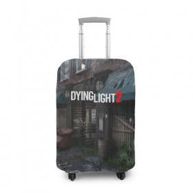 Чехол для чемодана 3D с принтом DyingLight2 , 86% полиэфир, 14% спандекс | двустороннее нанесение принта, прорези для ручек и колес | baggie | dying light | game | good night good luck | survival horror | techland | the following | zombie | багги | зараженные | зомби | игры