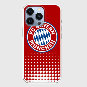 Чехол для iPhone 13 Pro с принтом Бавария ,  |  | Тематика изображения на принте: bayern | fc bayern munchen | fcb | бавария | бундеслига | германия | мюнхенская бавария | форма | футбол | футболист | футбольная | футбольный клуб | футбольный клуб бавария мюнхен