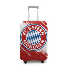 Чехол для чемодана 3D с принтом Бавария , 86% полиэфир, 14% спандекс | двустороннее нанесение принта, прорези для ручек и колес | bayern | fc bayern munchen | fcb | бавария | бундеслига | германия | мюнхенская бавария | форма | футбол | футболист | футбольная | футбольный клуб | футбольный клуб бавария мюнхен