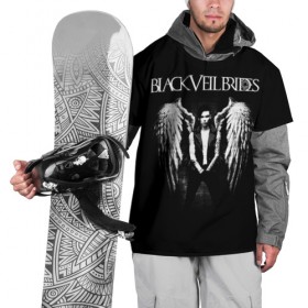 Накидка на куртку 3D с принтом Black Veil Brides , 100% полиэстер |  | black veil brides | heavy matal | metal | post hardcore | группы | метал | музыка | рок | хэви метал | эмо