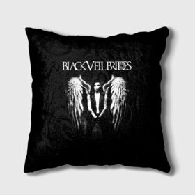 Подушка 3D с принтом Black Veil Brides , наволочка – 100% полиэстер, наполнитель – холлофайбер (легкий наполнитель, не вызывает аллергию). | состоит из подушки и наволочки. Наволочка на молнии, легко снимается для стирки | Тематика изображения на принте: black veil brides | heavy matal | metal | post hardcore | группы | метал | музыка | рок | хэви метал | эмо