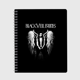 Тетрадь с принтом Black Veil Brides , 100% бумага | 48 листов, плотность листов — 60 г/м2, плотность картонной обложки — 250 г/м2. Листы скреплены сбоку удобной пружинной спиралью. Уголки страниц и обложки скругленные. Цвет линий — светло-серый
 | black veil brides | heavy matal | metal | post hardcore | группы | метал | музыка | рок | хэви метал | эмо
