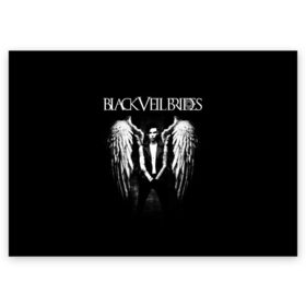 Поздравительная открытка с принтом Black Veil Brides , 100% бумага | плотность бумаги 280 г/м2, матовая, на обратной стороне линовка и место для марки
 | black veil brides | heavy matal | metal | post hardcore | группы | метал | музыка | рок | хэви метал | эмо