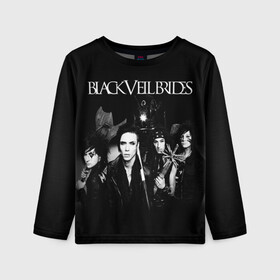 Детский лонгслив 3D с принтом Black Veil Brides , 100% полиэстер | длинные рукава, круглый вырез горловины, полуприлегающий силуэт
 | Тематика изображения на принте: black veil brides | heavy matal | metal | post hardcore | группы | метал | музыка | рок | хэви метал | эмо