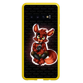 Чехол для Samsung Galaxy S10 с принтом Foxy , Силикон | Область печати: задняя сторона чехла, без боковых панелей | five nights at freddys | foxy | аниматроники | игра | компьютерная игра | робот | фокси | фредди | чика