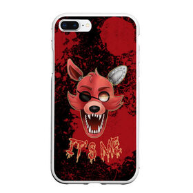 Чехол для iPhone 7Plus/8 Plus матовый с принтом Foxy , Силикон | Область печати: задняя сторона чехла, без боковых панелей | five nights at freddys | foxy | аниматроники | игра | компьютерная игра | робот | фокси | фредди | чика