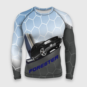 Мужской рашгард 3D с принтом Subaru Forester SF5 ,  |  | auto | forester | jdm | sf5 | subaru | subaru forester | субару | форестер