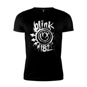 Мужская футболка премиум с принтом Blink 182 , 92% хлопок, 8% лайкра | приталенный силуэт, круглый вырез ворота, длина до линии бедра, короткий рукав | punk | группы | кролик | музыка | панк