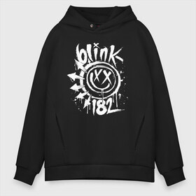 Мужское худи Oversize хлопок с принтом Blink 182 , френч-терри — 70% хлопок, 30% полиэстер. Мягкий теплый начес внутри —100% хлопок | боковые карманы, эластичные манжеты и нижняя кромка, капюшон на магнитной кнопке | punk | группы | кролик | музыка | панк