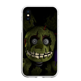 Чехол для iPhone XS Max матовый с принтом Five Nights At Freddys , Силикон | Область печати: задняя сторона чехла, без боковых панелей | five nights at freddys | foxy | аниматроники | игра | компьютерная игра | робот | фокси | фредди | чика