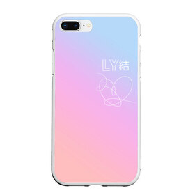 Чехол для iPhone 7Plus/8 Plus матовый с принтом BTS LOVE YOURSELF , Силикон | Область печати: задняя сторона чехла, без боковых панелей | bangtan boys | bt21 | bts | bts army | bts stickers | j hope | jimin | jin | jungkook | k pop | rap monster | rapmon | suga | v | бтс | корея | стикеры bts