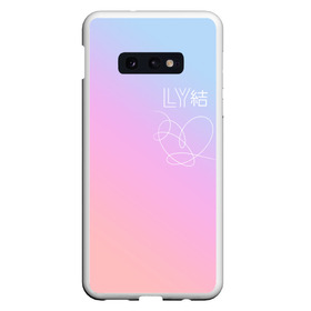 Чехол для Samsung S10E с принтом BTS LOVE YOURSELF , Силикон | Область печати: задняя сторона чехла, без боковых панелей | bangtan boys | bt21 | bts | bts army | bts stickers | j hope | jimin | jin | jungkook | k pop | rap monster | rapmon | suga | v | бтс | корея | стикеры bts