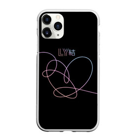 Чехол для iPhone 11 Pro Max матовый с принтом BTS LOVE YOURSELF , Силикон |  | bangtan boys | bt21 | bts | bts army | bts stickers | j hope | jimin | jin | jungkook | k pop | rap monster | rapmon | suga | v | бтс | корея | стикеры bts