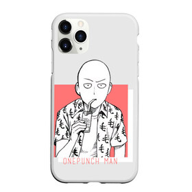 Чехол для iPhone 11 Pro матовый с принтом Saitama (One-Punch Man) Ванпач , Силикон |  | ванпач | ванпачнем | оппаи