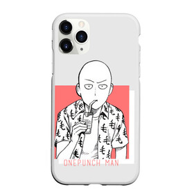 Чехол для iPhone 11 Pro Max матовый с принтом Saitama (One-Punch Man) Ванпач , Силикон |  | ванпач | ванпачнем | оппаи