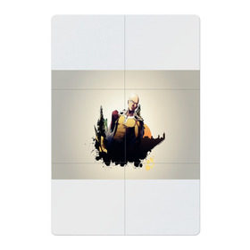 Магнитный плакат 2Х3 с принтом Saitama (One-Punch Man) , Полимерный материал с магнитным слоем | 6 деталей размером 9*9 см | man | one punch | saitama | ванпач | ванпачмен