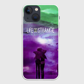 Чехол для iPhone 13 mini с принтом Life is Strange ,  |  | caulfield | chloe price | game | kate marsh | life | life is strange | life is strange: before the storm | max | strange | две луны | игры | кейт марш | колфилд | макс | подростки | студенты