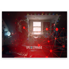 Поздравительная открытка с принтом Life is Strange , 100% бумага | плотность бумаги 280 г/м2, матовая, на обратной стороне линовка и место для марки
 | Тематика изображения на принте: caulfield | chloe price | game | kate marsh | life | life is strange | life is strange: before the storm | max | strange | две луны | игры | кейт марш | колфилд | макс | подростки | студенты