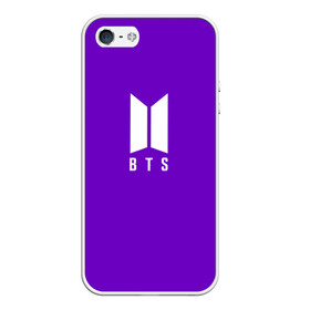 Чехол для iPhone 5/5S матовый с принтом BTS PURPLE , Силикон | Область печати: задняя сторона чехла, без боковых панелей | bangtan boys | bt21 | bts | bts army | bts stickers | j hope | jimin | jin | jungkook | k pop | purple | rap monster | rapmon | suga | v | бтс | корея | пурпурный | стикеры bts | фиолетовый