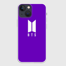 Чехол для iPhone 13 mini с принтом BTS PURPLE ,  |  | Тематика изображения на принте: bangtan boys | bt21 | bts | bts army | bts stickers | j hope | jimin | jin | jungkook | k pop | purple | rap monster | rapmon | suga | v | бтс | корея | пурпурный | стикеры bts | фиолетовый