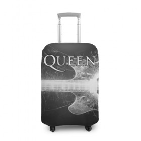 Чехол для чемодана 3D с принтом Queen , 86% полиэфир, 14% спандекс | двустороннее нанесение принта, прорези для ручек и колес | queen | брайан мэи | британская | группа | джон дикон | королева | роджер тейлор | рок | фредди меркьюри