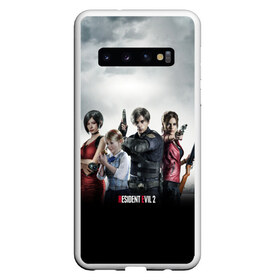 Чехол для Samsung Galaxy S10 с принтом Resident Evil 2 , Силикон | Область печати: задняя сторона чехла, без боковых панелей | 2 | biohazard | claire | evil | horror | raccoon | resident | survival | t virus | t вирус | выживание | зла | кеннеди | клэр | леон | обитель | раккун | редфилд | скотт | ужас