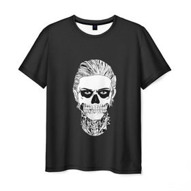 Мужская футболка 3D с принтом Tate Langdon , 100% полиэфир | прямой крой, круглый вырез горловины, длина до линии бедер | ahs | american horror story | langdon | tate | аиу | американская история ужасов | тейт