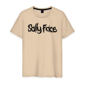 Мужская футболка хлопок с принтом SALLY FACE , 100% хлопок | прямой крой, круглый вырез горловины, длина до линии бедер, слегка спущенное плечо. | 