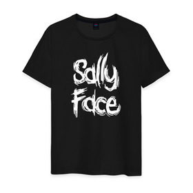 Мужская футболка хлопок с принтом SALLY FACE , 100% хлопок | прямой крой, круглый вырез горловины, длина до линии бедер, слегка спущенное плечо. | face | game | horror | sally | sally face | игра | мальчик с протезом | салли | салли фейс | ужасы