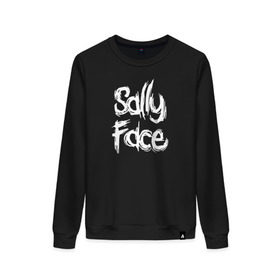 Женский свитшот хлопок с принтом SALLY FACE , 100% хлопок | прямой крой, круглый вырез, на манжетах и по низу широкая трикотажная резинка  | face | game | horror | sally | sally face | игра | мальчик с протезом | салли | салли фейс | ужасы