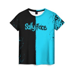 Женская футболка 3D с принтом SALLY FACE , 100% полиэфир ( синтетическое хлопкоподобное полотно) | прямой крой, круглый вырез горловины, длина до линии бедер | face | game | horror | sally | sally face | игра | мальчик с протезом | салли | салли фейс | ужасы