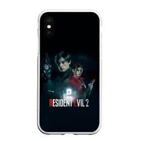 Чехол для iPhone XS Max матовый с принтом Resident Evil 2 , Силикон | Область печати: задняя сторона чехла, без боковых панелей | 2 | biohazard | claire | evil | horror | raccoon | resident | survival | t virus | t вирус | выживание | зла | кеннеди | клэр | леон | обитель | раккун | редфилд | скотт | ужас