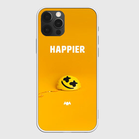 Чехол для iPhone 12 Pro Max с принтом Marshmello Happier , Силикон |  | christopher | comstock | dj | dotcom | friends | marshmallow | marshmello | usa | диджей | друзья | комсток | крис | маршмэллоу | продюсер | сша