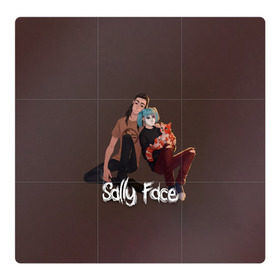 Магнитный плакат 3Х3 с принтом Sally Face , Полимерный материал с магнитным слоем | 9 деталей размером 9*9 см | blue | diane | face | fisher | gizmo | henry | johnson | killer | larry | sally | генри | гизмо | джонсон | диана | ларри | лицо | салли | фейс | фишер