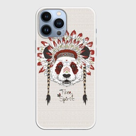 Чехол для iPhone 13 Pro Max с принтом Free spirit ,  |  | Тематика изображения на принте: free | spiri | белый | взгляд | голова | графика | дикий | дух | животное | индеец | ирокез | картинка | косы | красивый | крутой | лучший | мода | модный | молодёжная | орнамент | панда | перья | природа