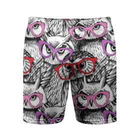 Мужские шорты 3D спортивные с принтом Совы ,  |  | birds | li | night | owls | predators | red | белый | взгляд | горошек | графика | картинка | красивый | красный | крутой | лучший | мода | модный | молодёжная | ночные | очки | птицы | рисунок | розовый | сила | сиреневый