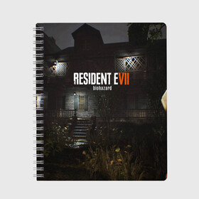 Тетрадь с принтом RESIDENT EVIL 7 , 100% бумага | 48 листов, плотность листов — 60 г/м2, плотность картонной обложки — 250 г/м2. Листы скреплены сбоку удобной пружинной спиралью. Уголки страниц и обложки скругленные. Цвет линий — светло-серый
 | biohazard | biohazard 7 | crocodile | fang | game | hand | monster | new umbrella | resident evil | resident evil 7 | umbrella | umbrella corp | umbrella corporation | zombie