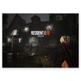 Поздравительная открытка с принтом RESIDENT EVIL 7 , 100% бумага | плотность бумаги 280 г/м2, матовая, на обратной стороне линовка и место для марки
 | biohazard | biohazard 7 | crocodile | fang | game | hand | monster | new umbrella | resident evil | resident evil 7 | umbrella | umbrella corp | umbrella corporation | zombie