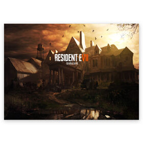 Поздравительная открытка с принтом RESIDENT EVIL 7 , 100% бумага | плотность бумаги 280 г/м2, матовая, на обратной стороне линовка и место для марки
 | biohazard | biohazard 7 | crocodile | fang | game | hand | monster | new umbrella | resident evil | resident evil 7 | umbrella | umbrella corp | umbrella corporation | zombie