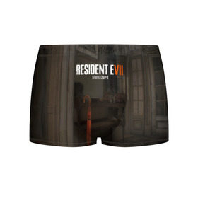 Мужские трусы 3D с принтом Resident Evil 7 , 50% хлопок, 50% полиэстер | классическая посадка, на поясе мягкая тканевая резинка | Тематика изображения на принте: 