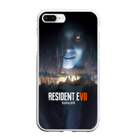 Чехол для iPhone 7Plus/8 Plus матовый с принтом Resident Evil 7 , Силикон | Область печати: задняя сторона чехла, без боковых панелей | biohazard | biohazard 7 | crocodile | fang | game | hand | monster | new umbrella | resident evil | resident evil 7 | umbrella | umbrella corp | umbrella corporation | zombie